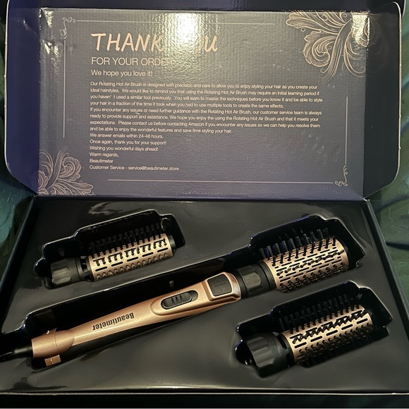Beautimeter Other - Beautimeter Hair Dryer Brush, 3-in-1 Round Hot Air Spin Brush Kit